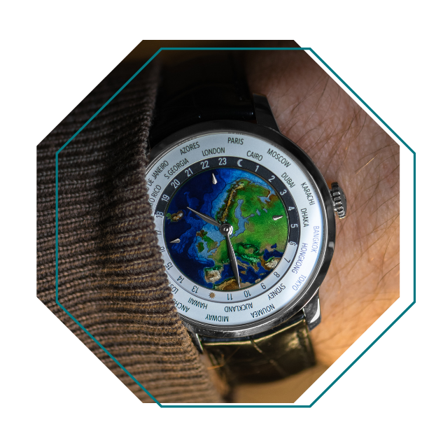 montre en émail cloisonné